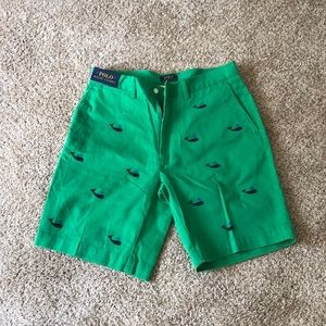 Polo Whale Flat Front Shorts